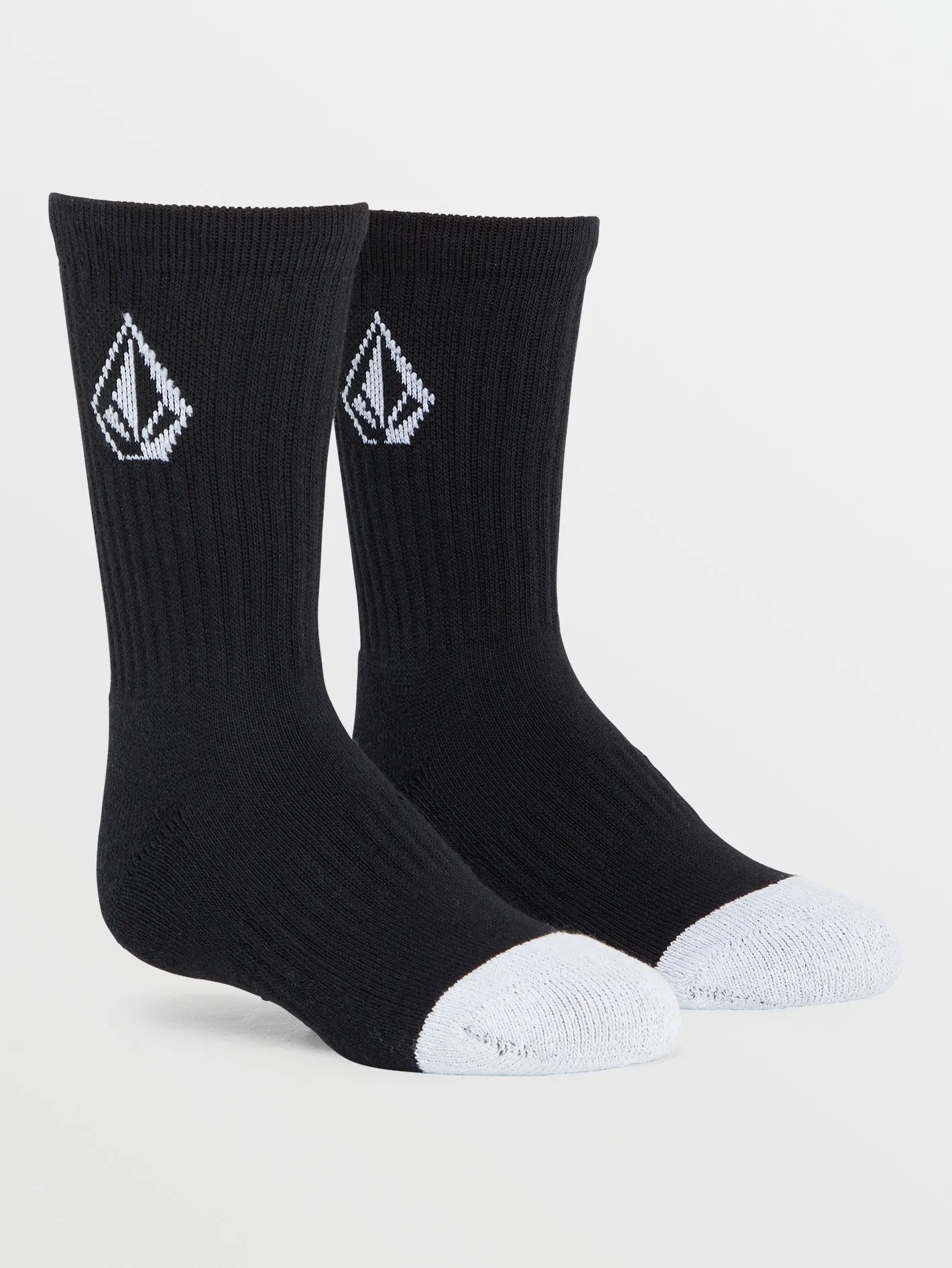 Volcom Full Stone 3 Pack Boys Socks (Age 8-14) Black Volcom