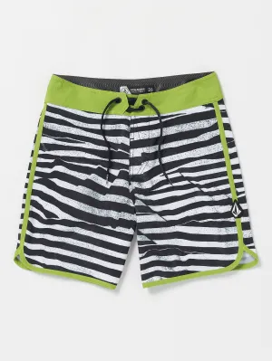 Volcom Funday Scallop Mod-Tech BoardBoys Shorts (Age 8-14) Black Volcom
