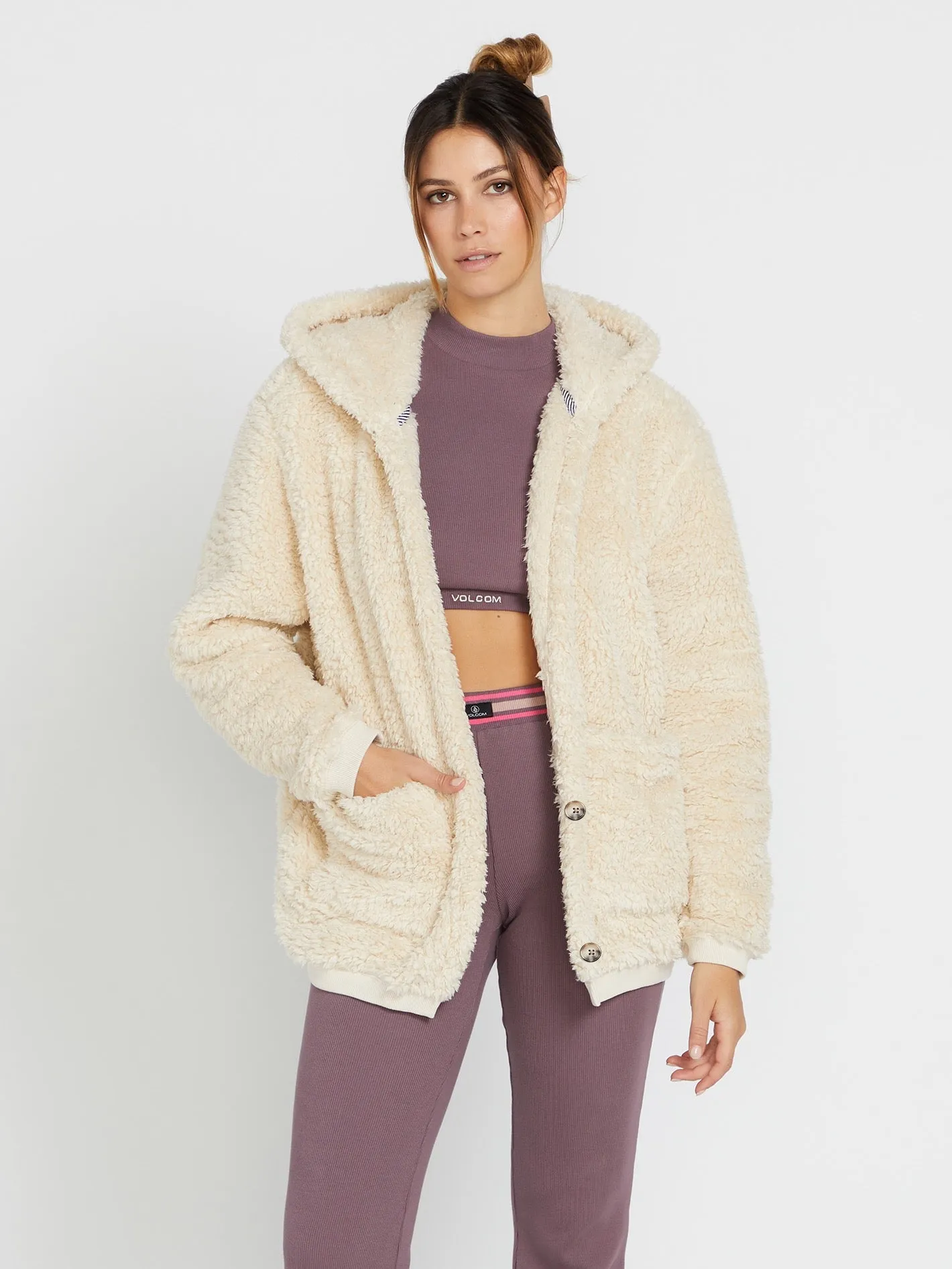 Volcom Fyresyde Body Wrap Women's Jacket Cloud Volcom