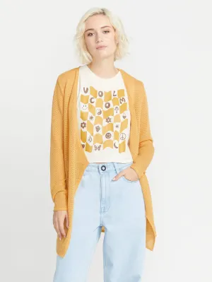 Volcom Go Go Wrap Women's Sweater Dust Gold Volcom