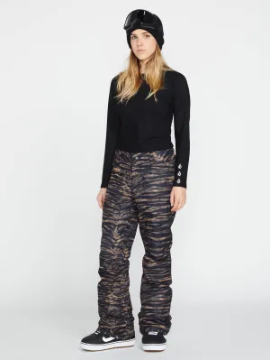 Volcom Hallen Women's Snowboarding & Ski Pants Tiger Print Volcom