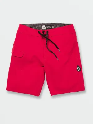 Volcom Lido Solid Mod-Tech Trunks Ribbon Red Volcom