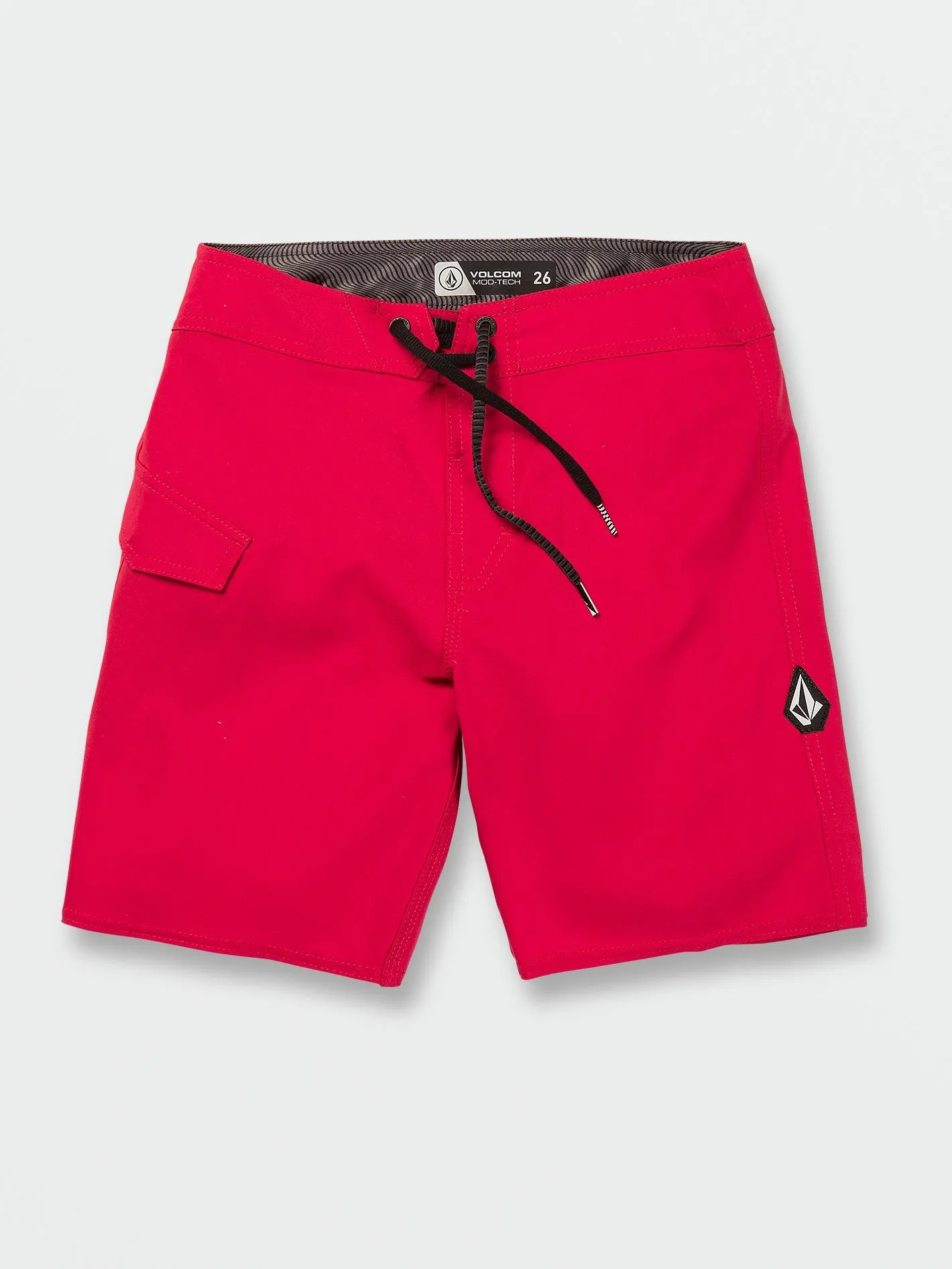 Volcom Lido Solid Mod-Tech Trunks Ribbon Red Volcom