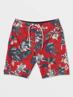 Volcom Manic BoardBoys Shorts (Age 8-14) Chili Red Volcom