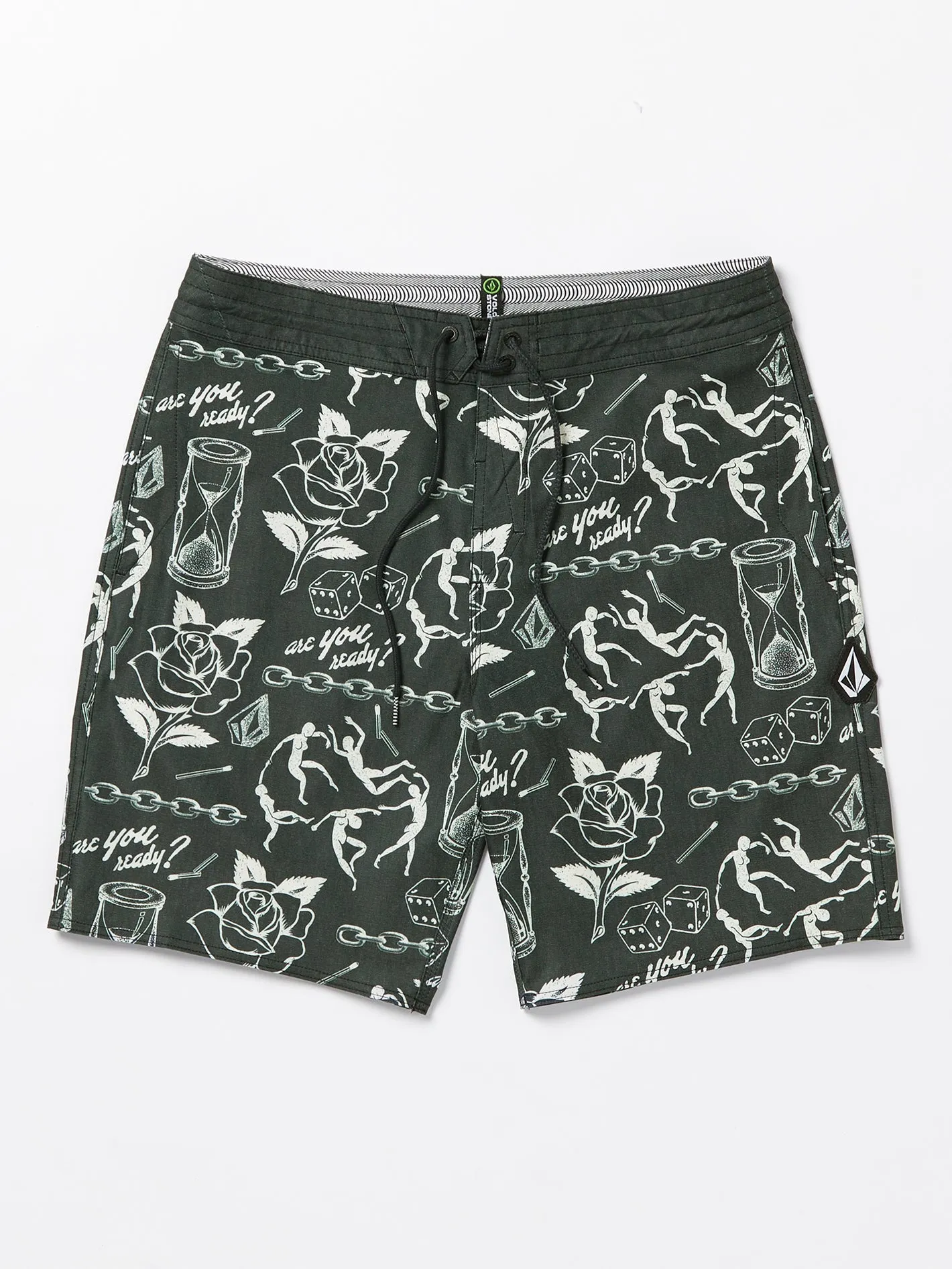 Volcom Medley Stoney Reversible Trunks Stealth Volcom