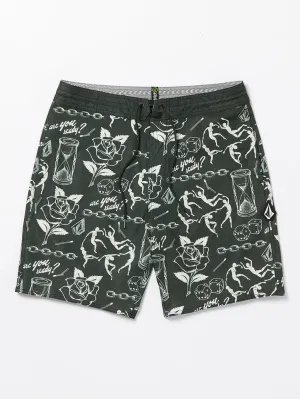 Volcom Medley Stoney Reversible Trunks Stealth Volcom