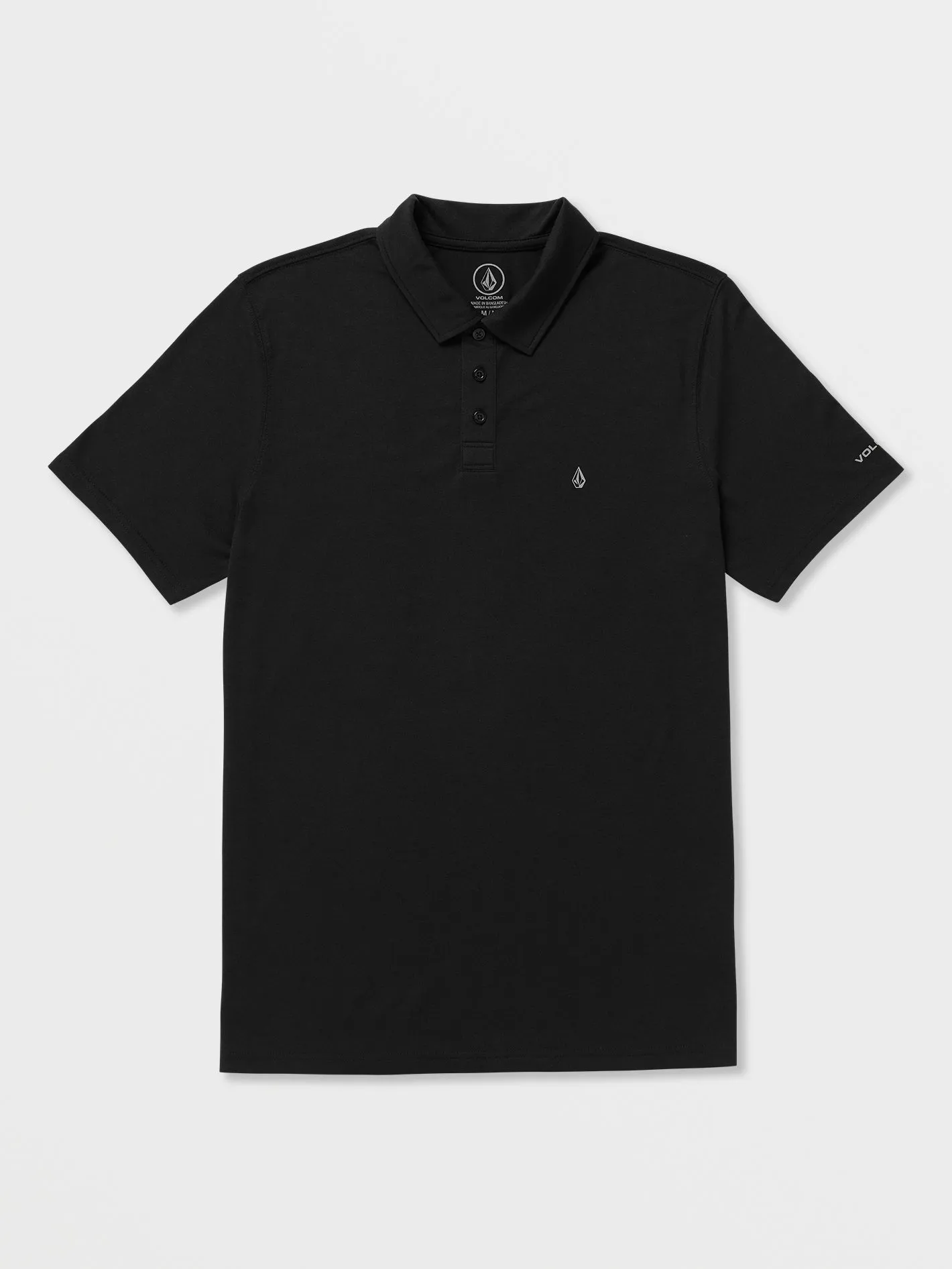 Volcom Nova Tech Polo Men's Short Sleeve Shirt Black Volcom
