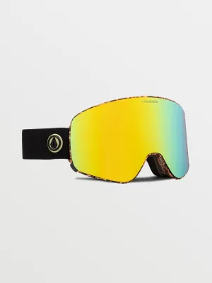 Volcom Odyssey Goggle with Bonus Lens Giraffe/gold Chrome Volcom