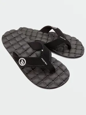 Volcom Recliner Men's Sandals Black White Volcom