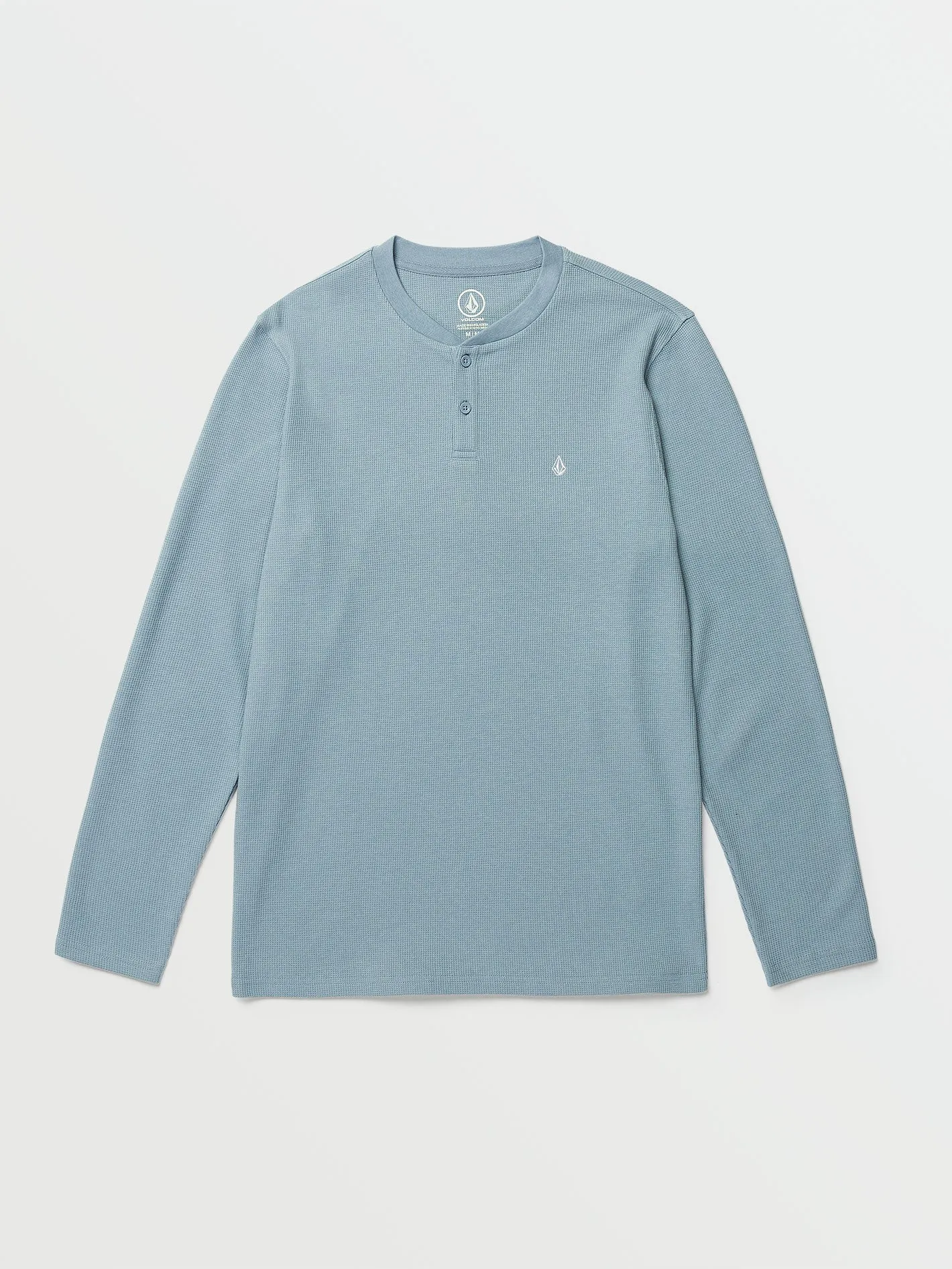 Volcom Russel Thermal Henley Shirt Flight Blue Volcom