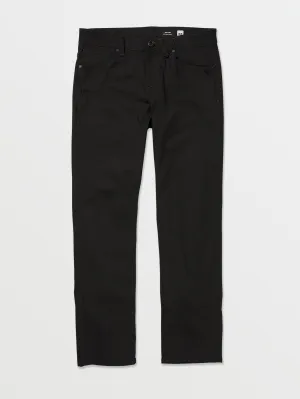 Volcom Solver Denim Men's Pants Black On Black Volcom