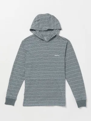 Volcom Static Stone Hooded Men's Long Sleeve Shirt Navy Volcom
