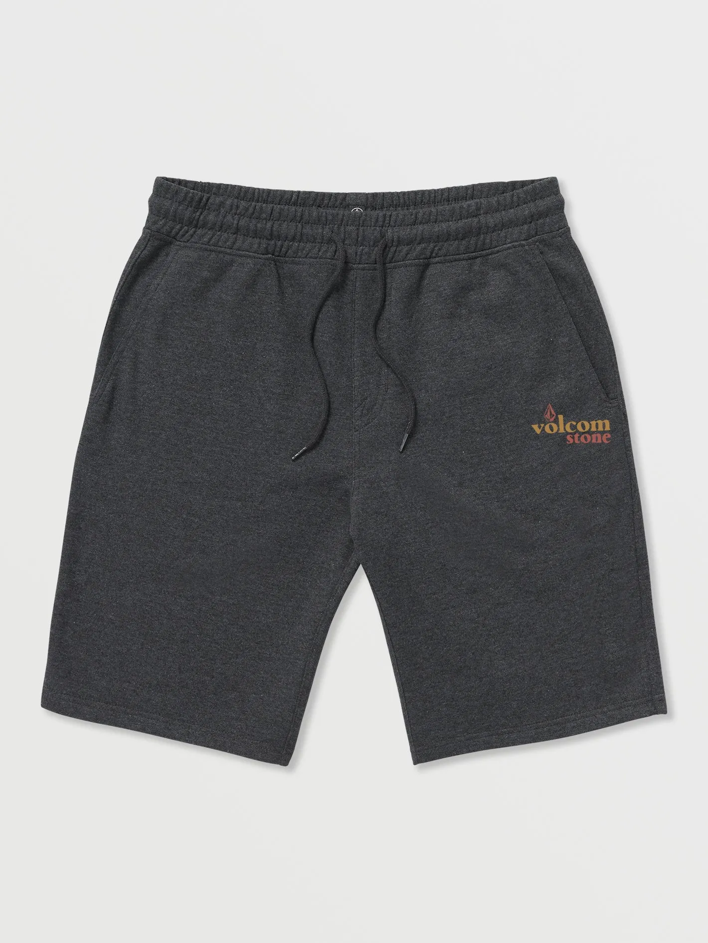 Volcom Stone Bubbled Men's Elastic Waist Shorts Heather Black Volcom