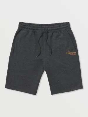 Volcom Stone Bubbled Men's Elastic Waist Shorts Heather Black Volcom