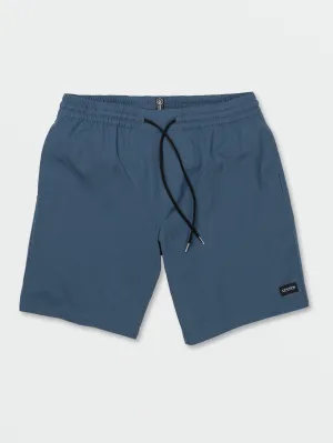 Volcom Stones Hybrid Men's Elastic Waist Shorts Smokey Blue Volcom