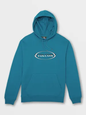 Volcom Strike Hood Pullover Sweatshirt Ocean Teal Volcom