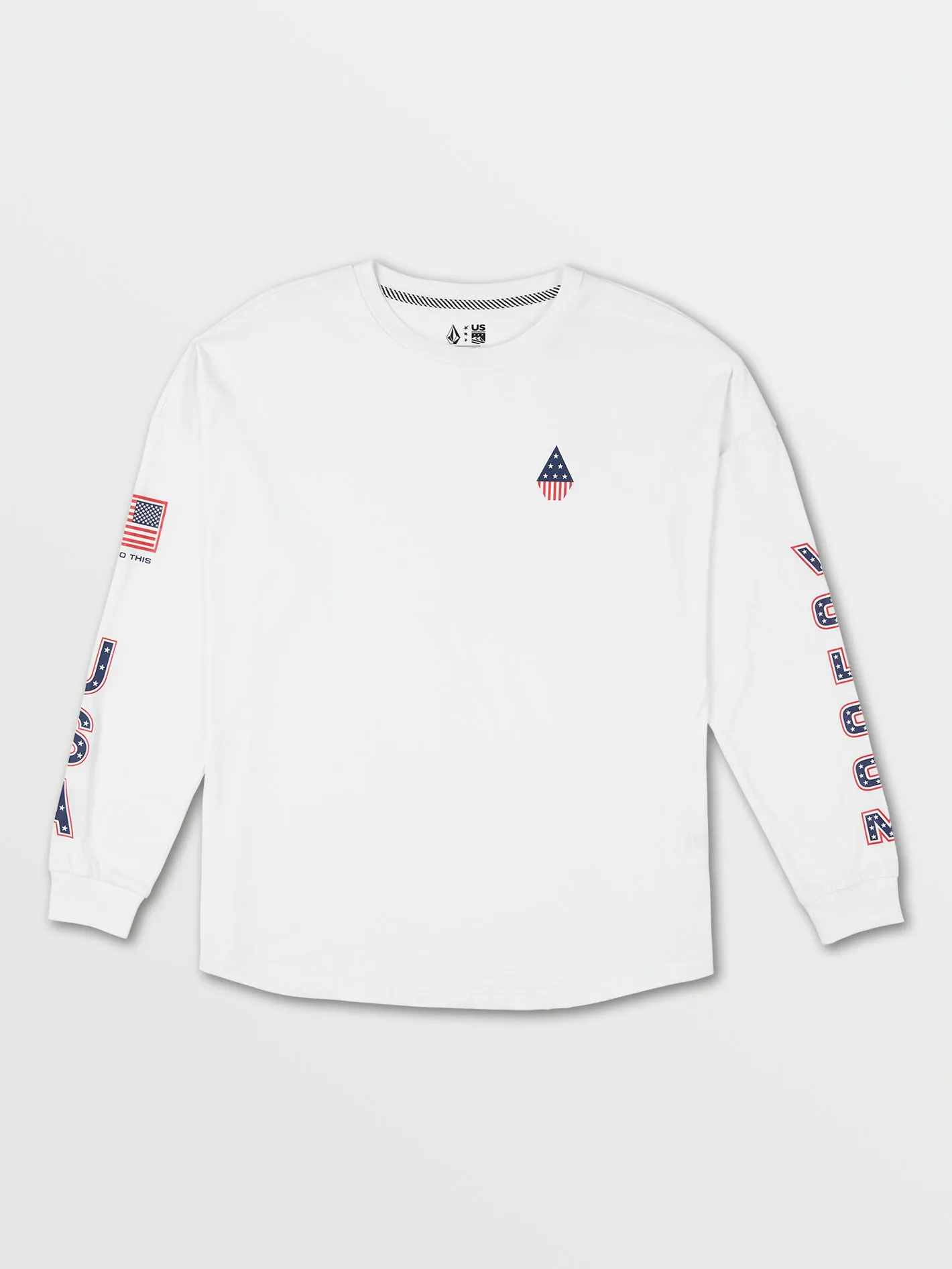 Volcom USA Long Sleeve Tee Usst White Volcom