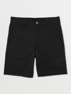 Volcom V Monty Boys Shorts (Age 8-14) Black Volcom