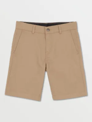 Volcom V Monty Boys Shorts (Age 8-14) Khaki Volcom