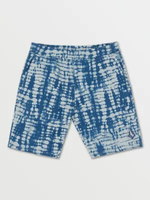 Volcom Vamo Elastic Waist Men's Fleece Sweat Shorts Cool Blue Volcom