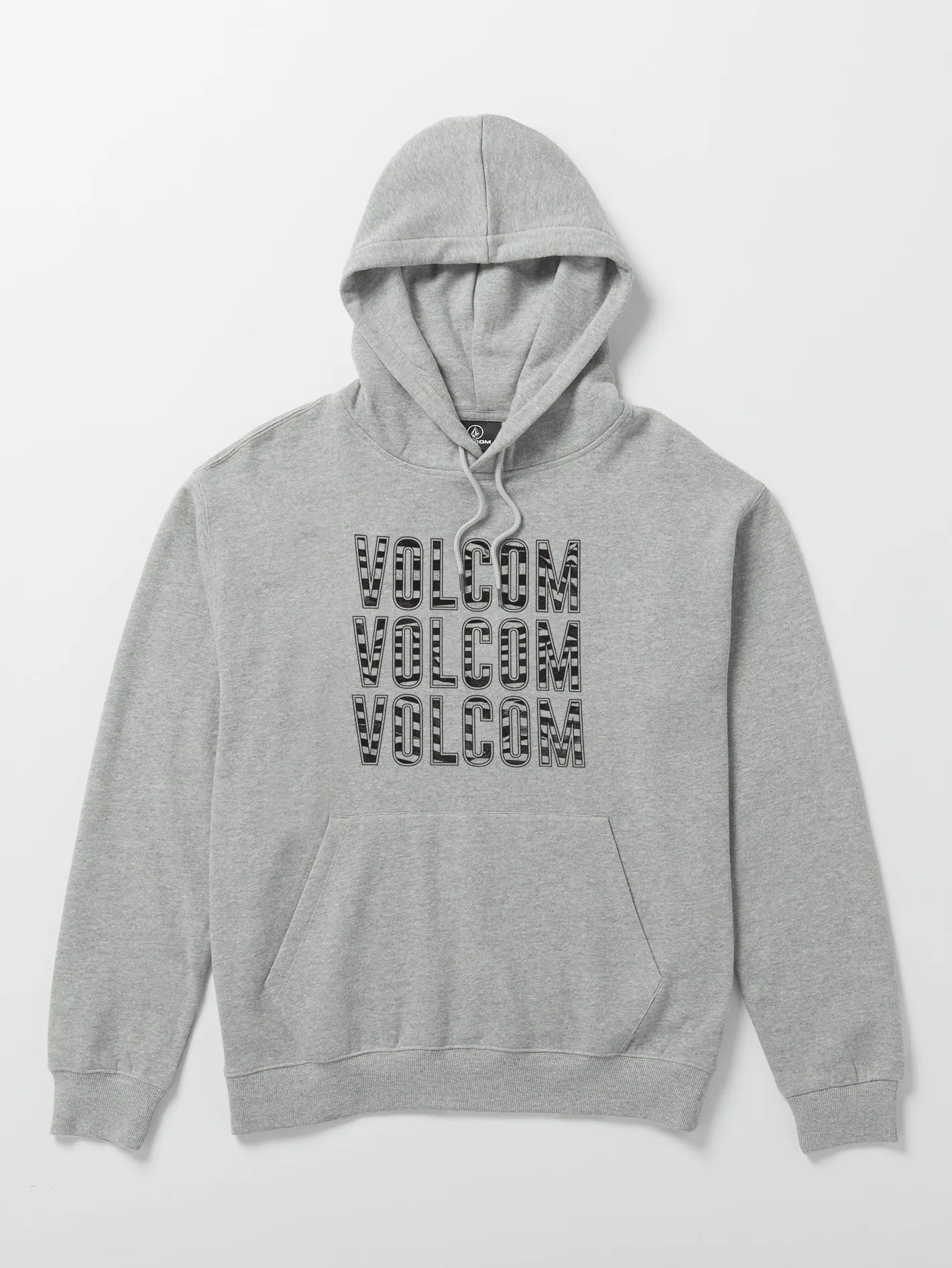 Volcom Vibes Time Fleece Hoodie Heather Grey Volcom