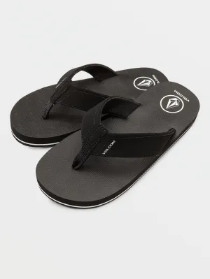 Volcom Victor Boys Sandals (Age 8-14) Black Volcom