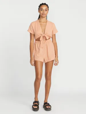 Volcom With The Band Women's Romper Clay Volcom