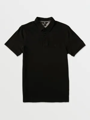 Volcom Wowzer Polo Men's Short Sleeve Shirt Black Volcom