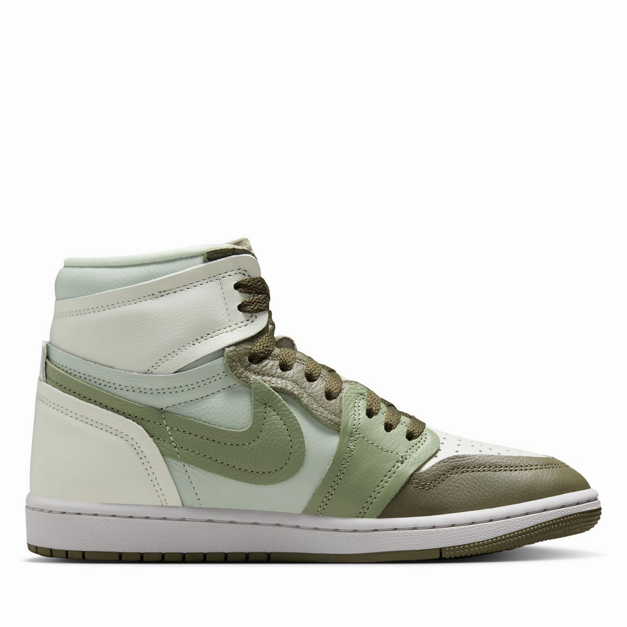 Women's Air Jordan 1 High Method of Make - Medium Olive/Oil Green Air Jordan Basketball Shoes for Performance