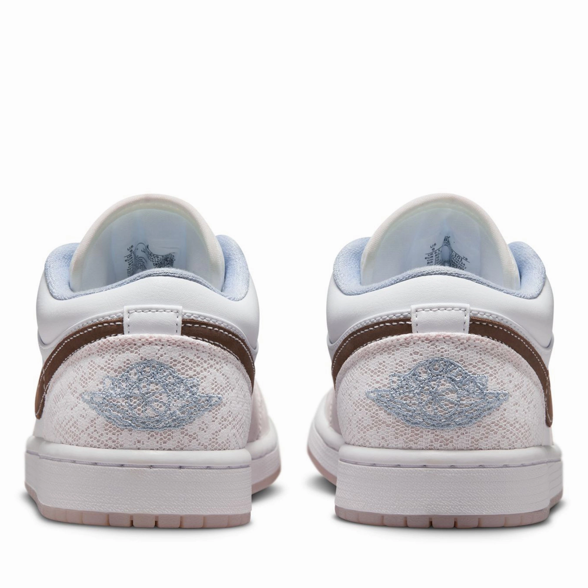 Women's Air Jordan 1 Low - White/Ironstone Air Jordan Basketball Shoes for Performance