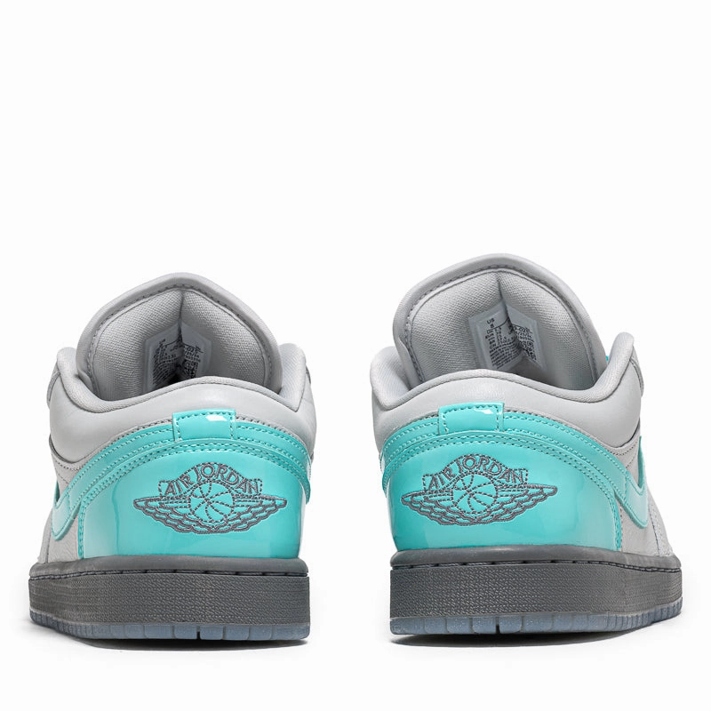 Women's Air Jordan 1 Low SE - Photon Dust/Aurora Green Air Jordan Basketball Shoes for Performance