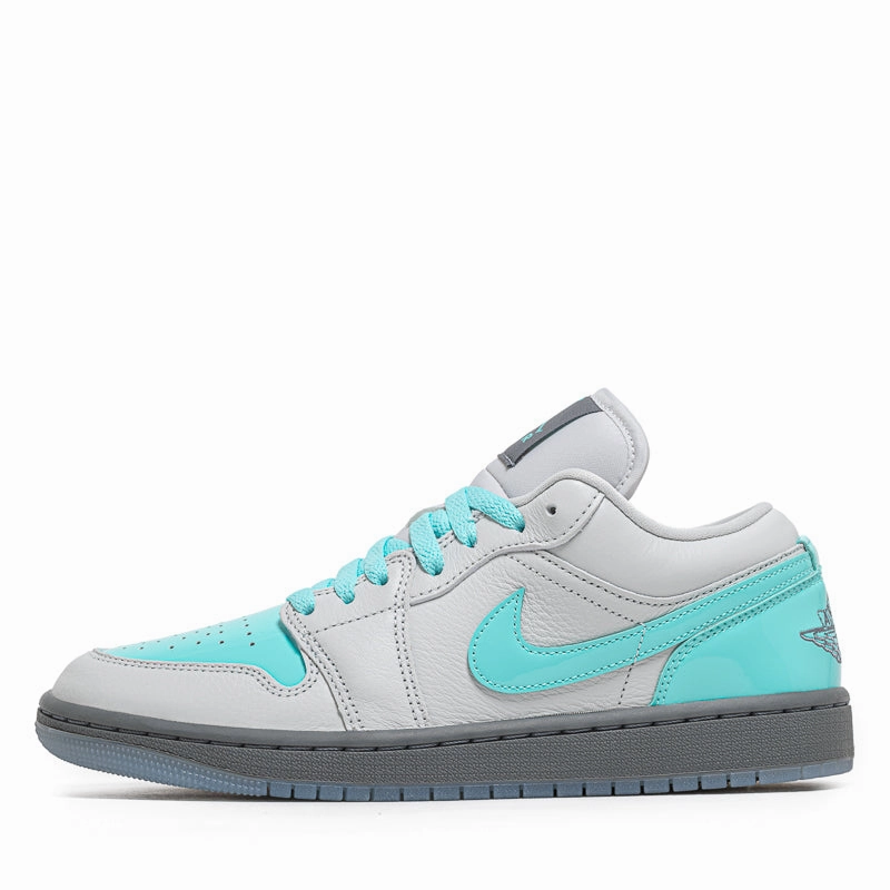 Women's Air Jordan 1 Low SE - Photon Dust/Aurora Green Air Jordan signature sneakers