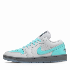 Women's Air Jordan 1 Low SE - Photon Dust/Aurora Green Air Jordan signature sneakers