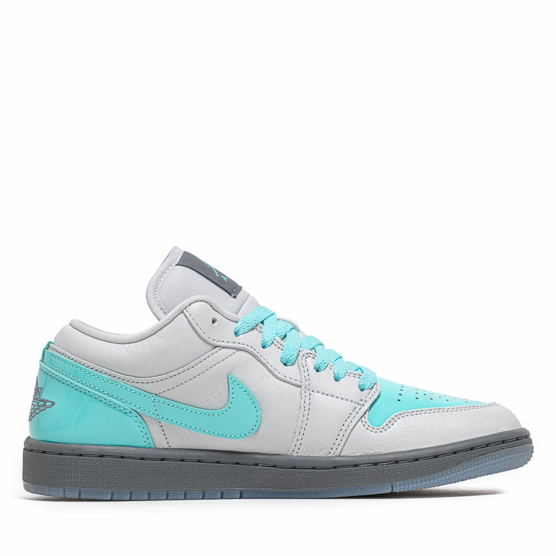 Women's Air Jordan 1 Low SE - Photon Dust/Aurora Green Air Jordan Basketball Shoes for Performance