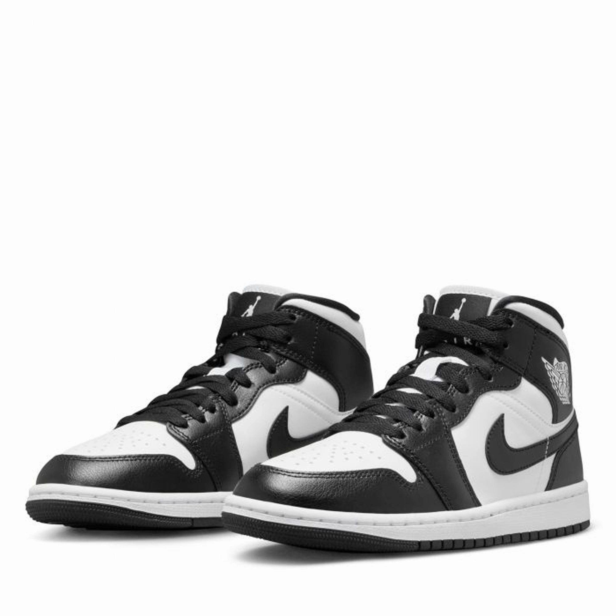Women's Air Jordan 1 Mid - White/Black Air Jordan Basketball Shoes for Performance