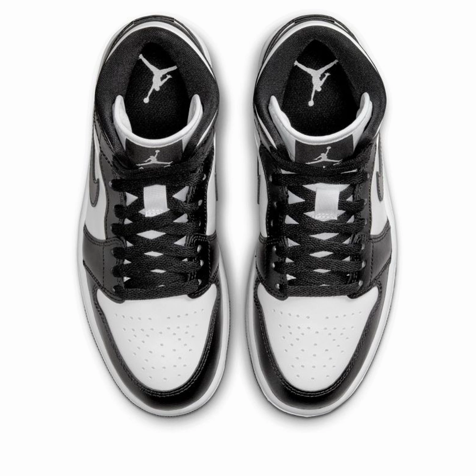 Women's Air Jordan 1 Mid - White/Black Air Jordan Basketball Shoes for Performance