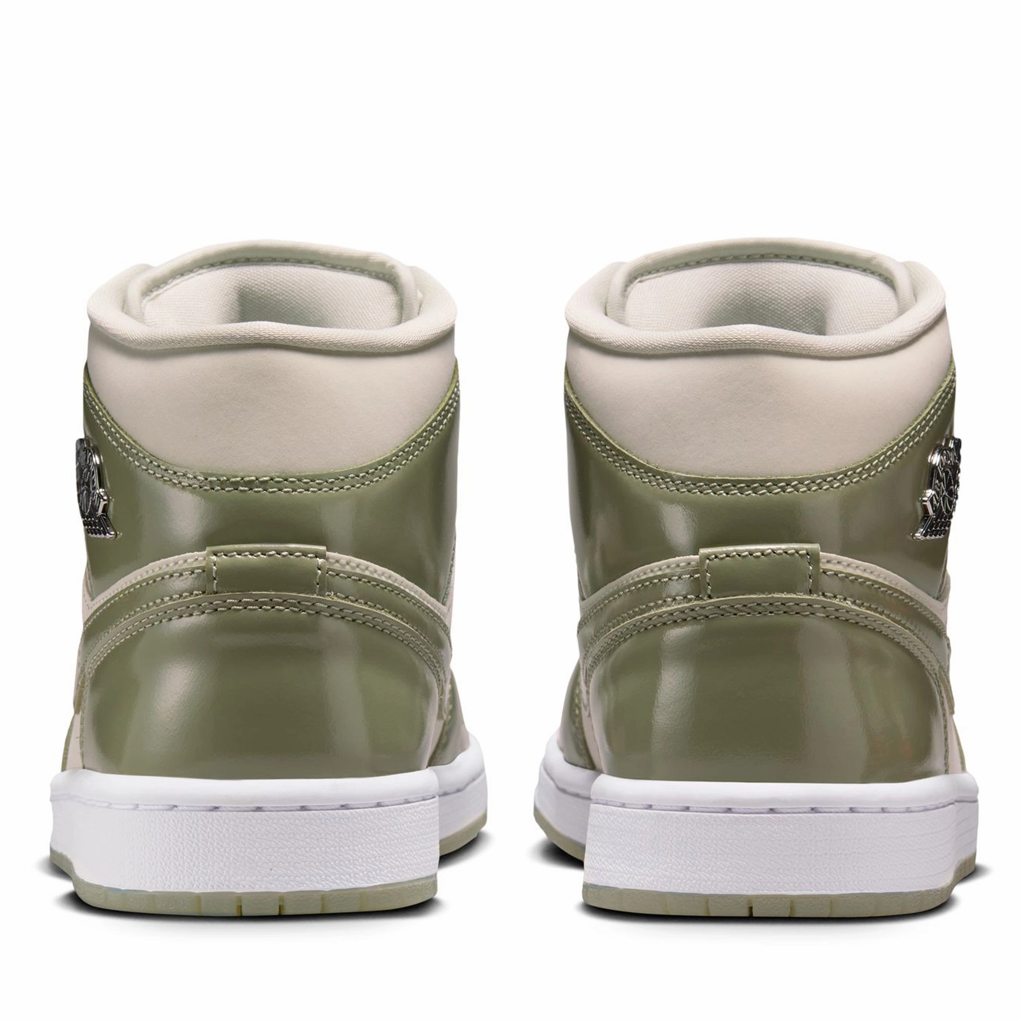 Women's Air Jordan 1 Mid SE - Sea Glass/Oil Green Air Jordan Basketball Shoes for Performance