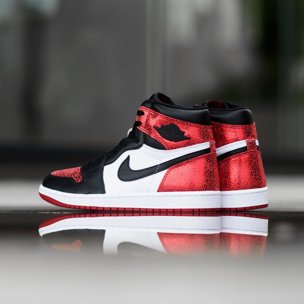 Women's Air Jordan 1 Retro High OG 'Ruby' - Varsity Red/Black Air Jordan Basketball Shoes for Performance
