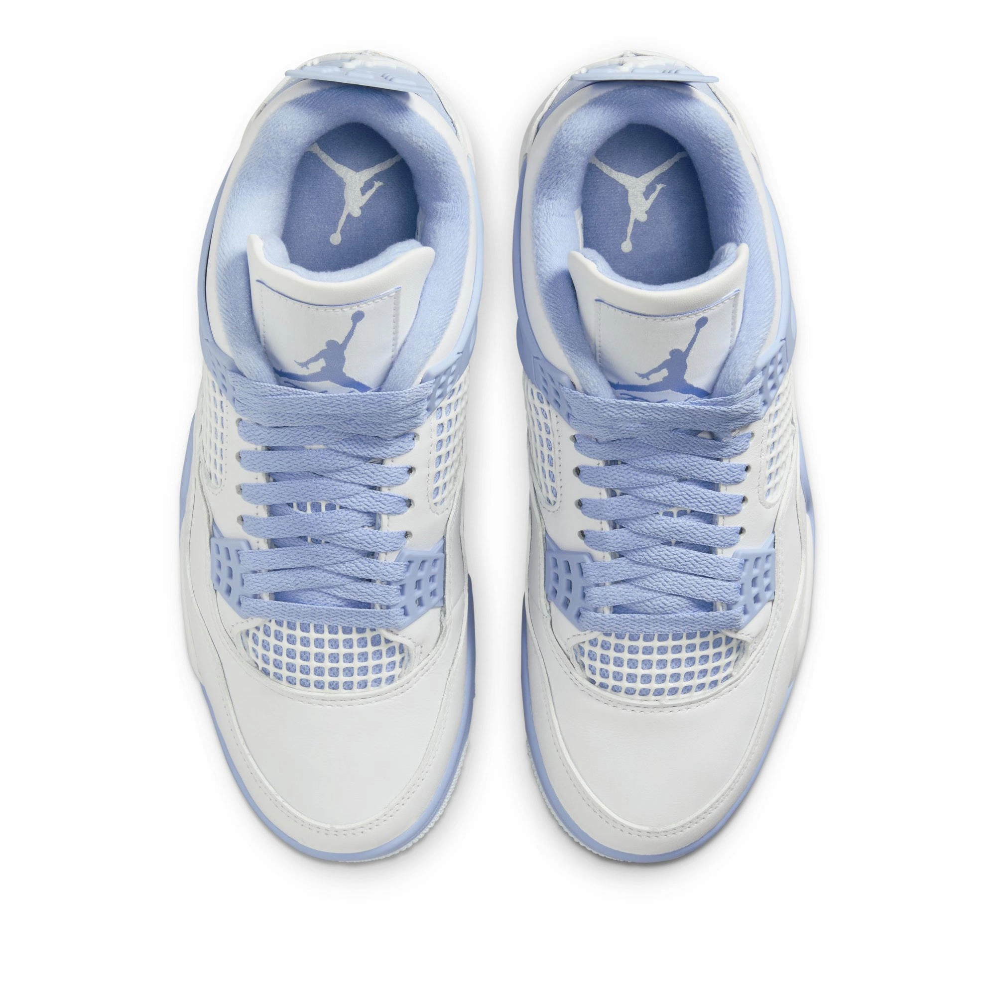 Women's Jordan 4 Retro - White/Aluminum Air Jordan Basketball Shoes for Performance