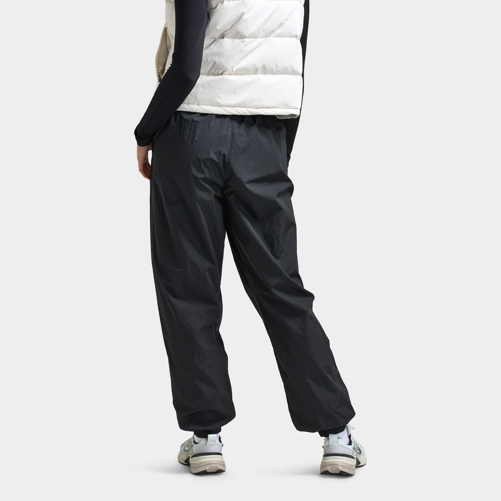 Womens Nike Nike Sportswear Women's Mid-Rise Oversized Woven Joggers Black / White