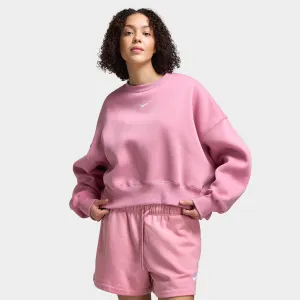 Womens Nike Nike Sportswear Women's Over-Oversized Crewneck Sweatshirt Elemental Pink / Sail
