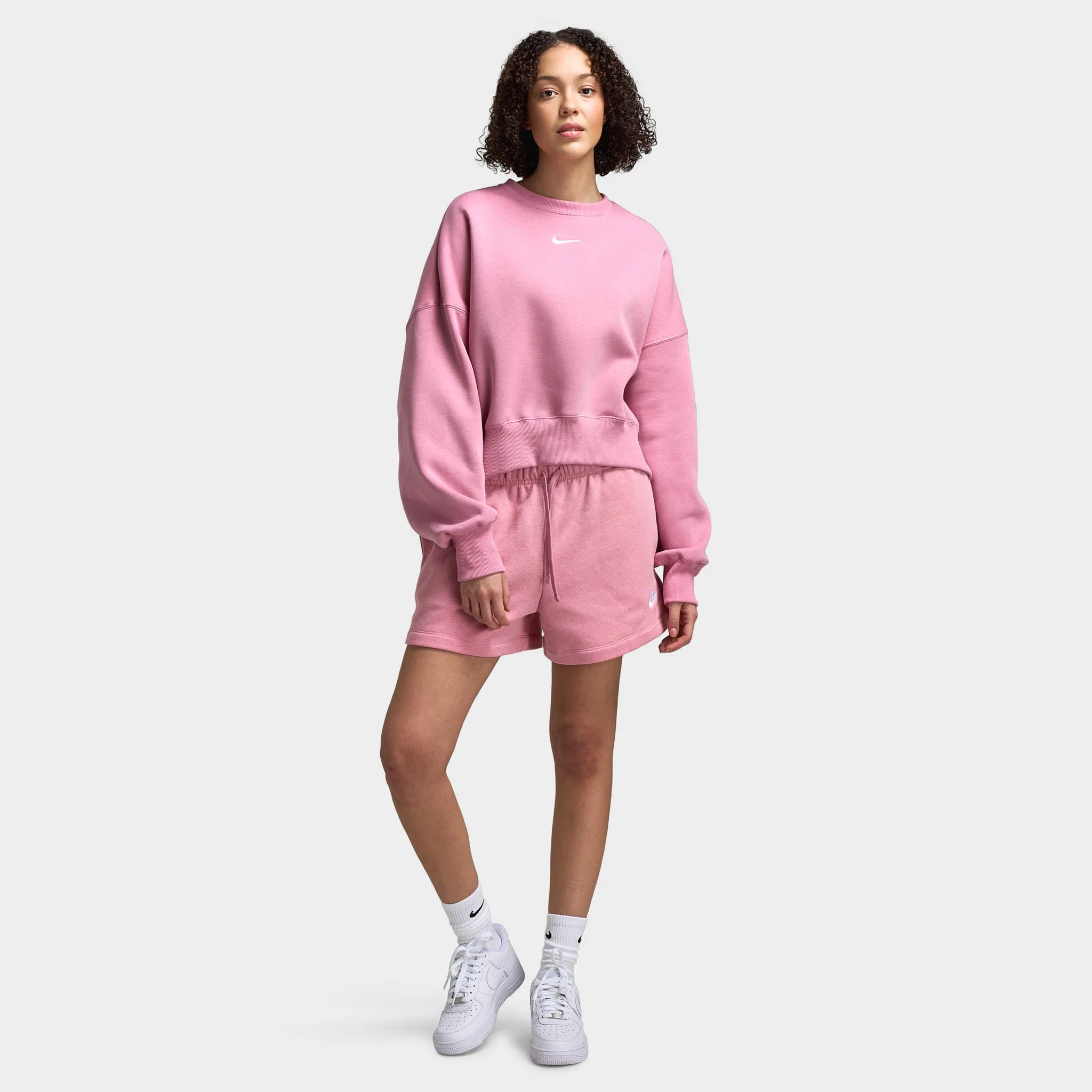 Womens Nike Nike Sportswear Women's Over-Oversized Crewneck Sweatshirt Elemental Pink / Sail