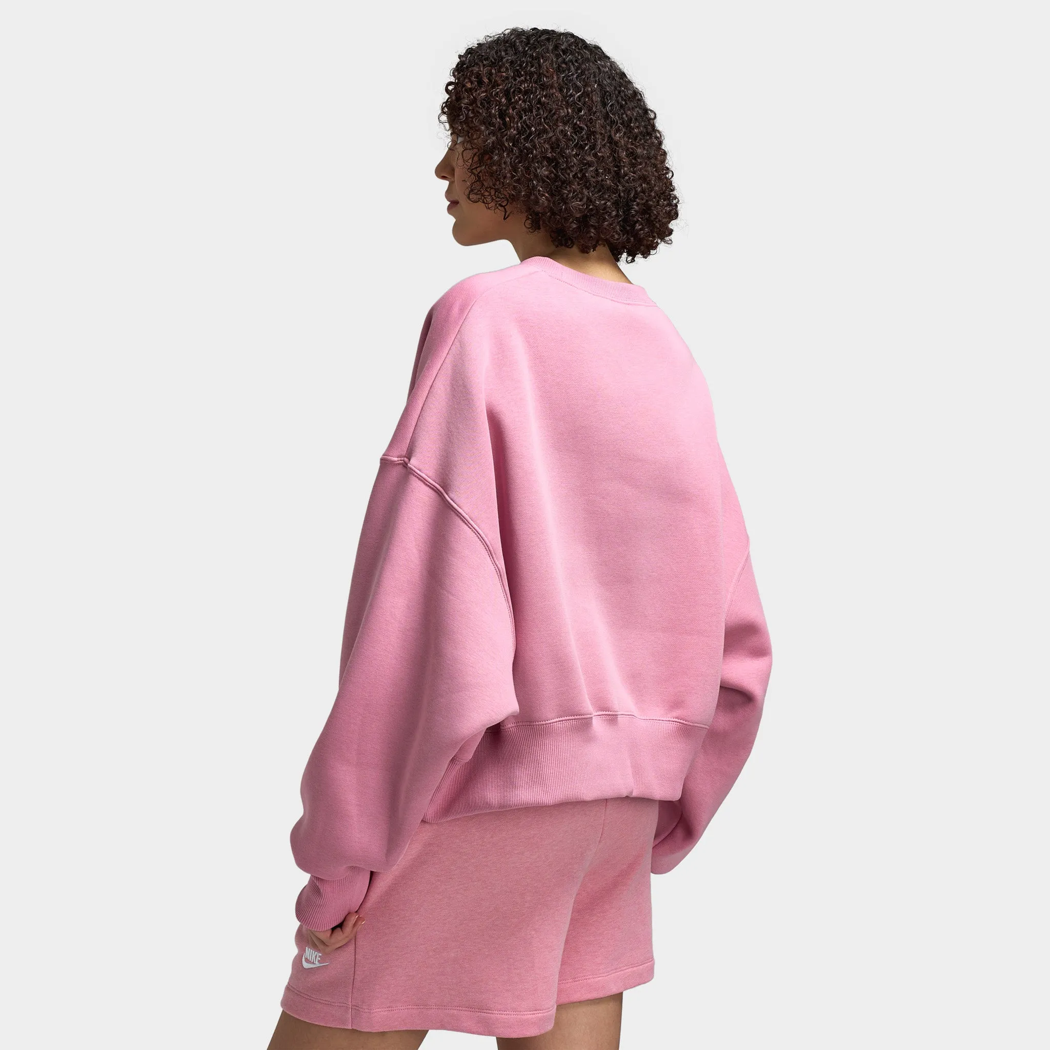 Womens Nike Nike Sportswear Women's Over-Oversized Crewneck Sweatshirt Elemental Pink / Sail