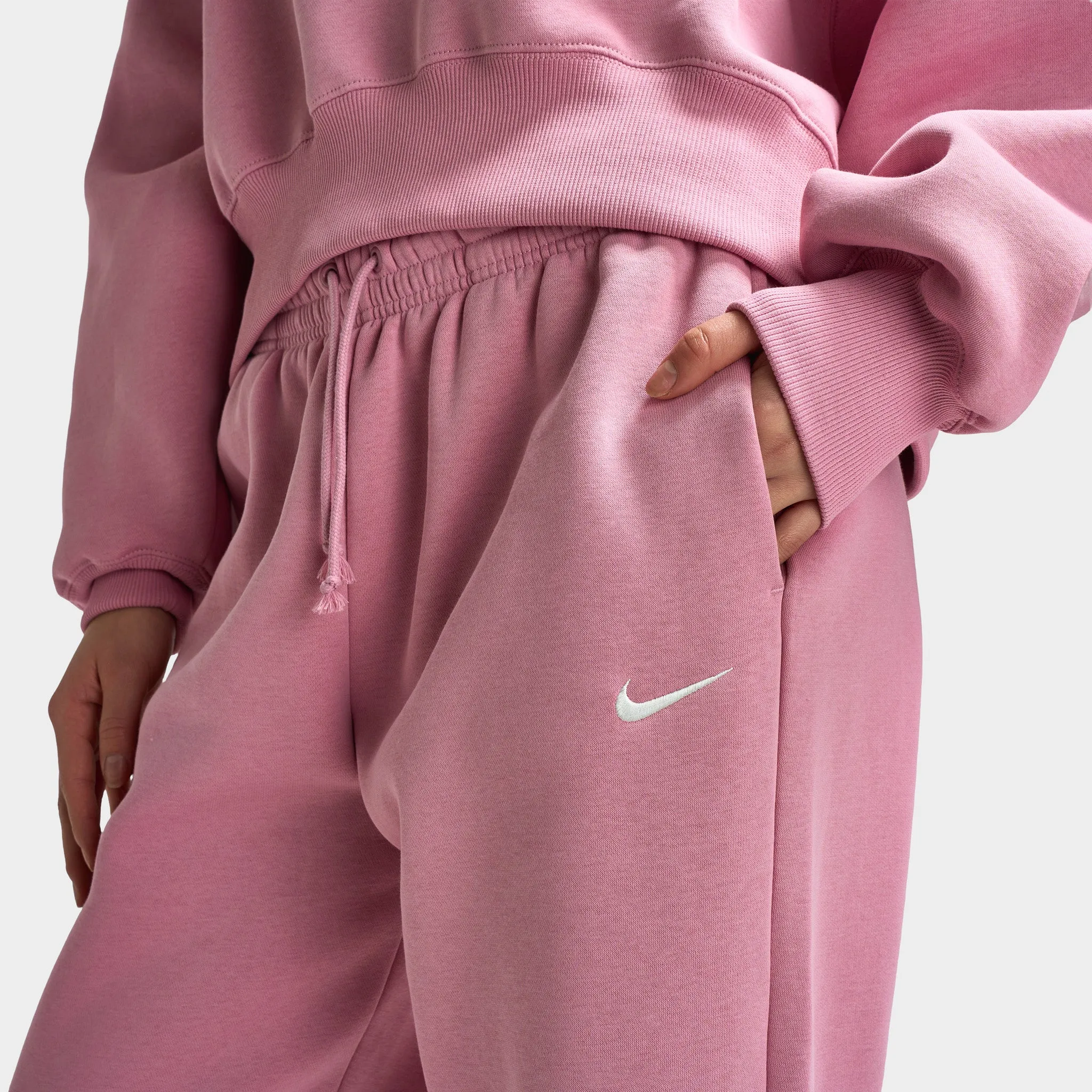 Womens Nike Nike Sportswear Women's Phoenix Fleece Oversized Joggers / Elemental Pink