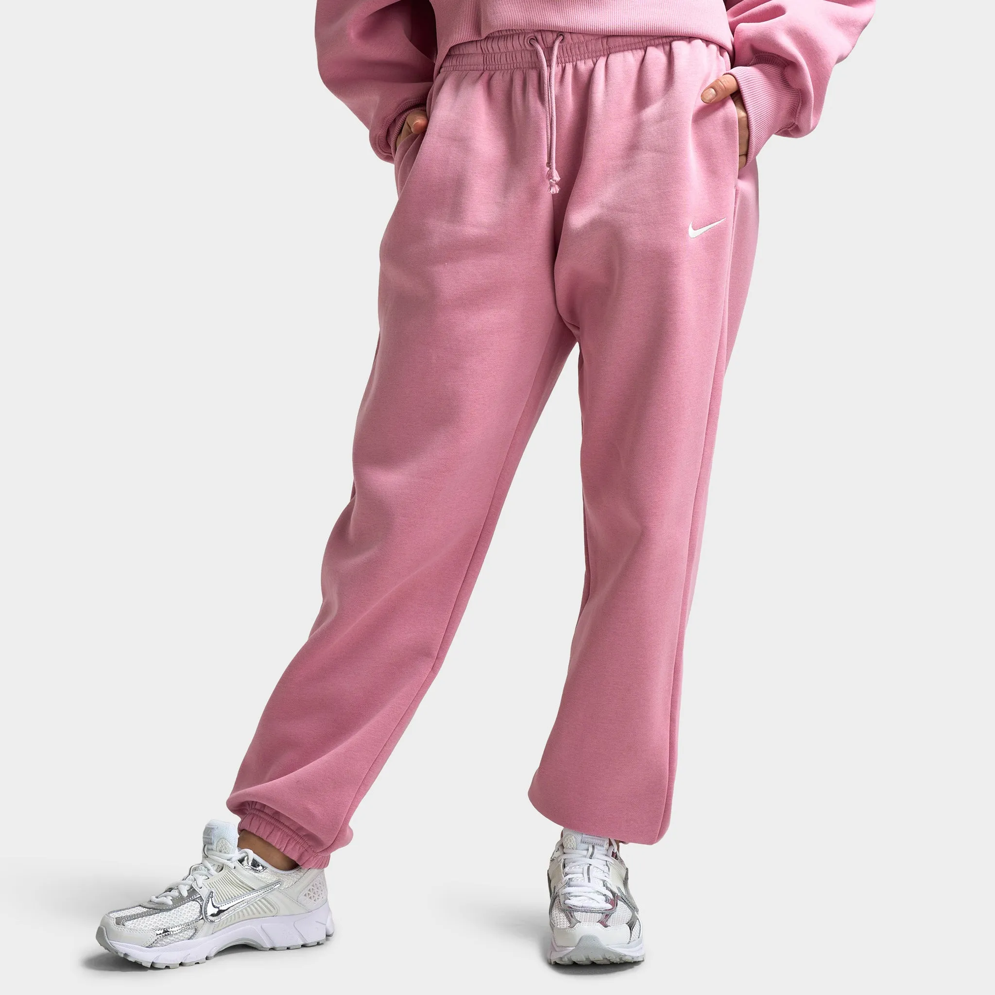 Womens Nike Nike Sportswear Women's Phoenix Fleece Oversized Joggers / Elemental Pink