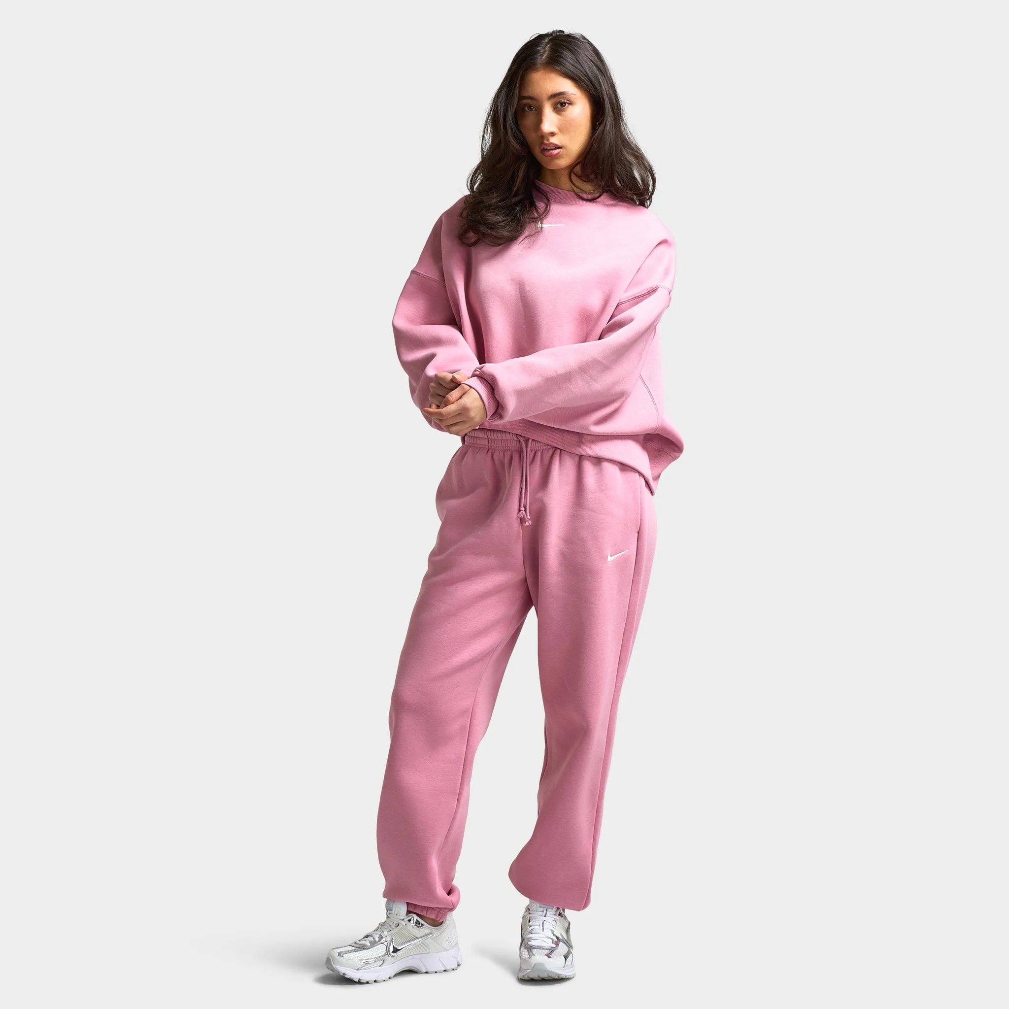 Womens Nike Nike Sportswear Women's Phoenix Fleece Oversized Joggers / Elemental Pink