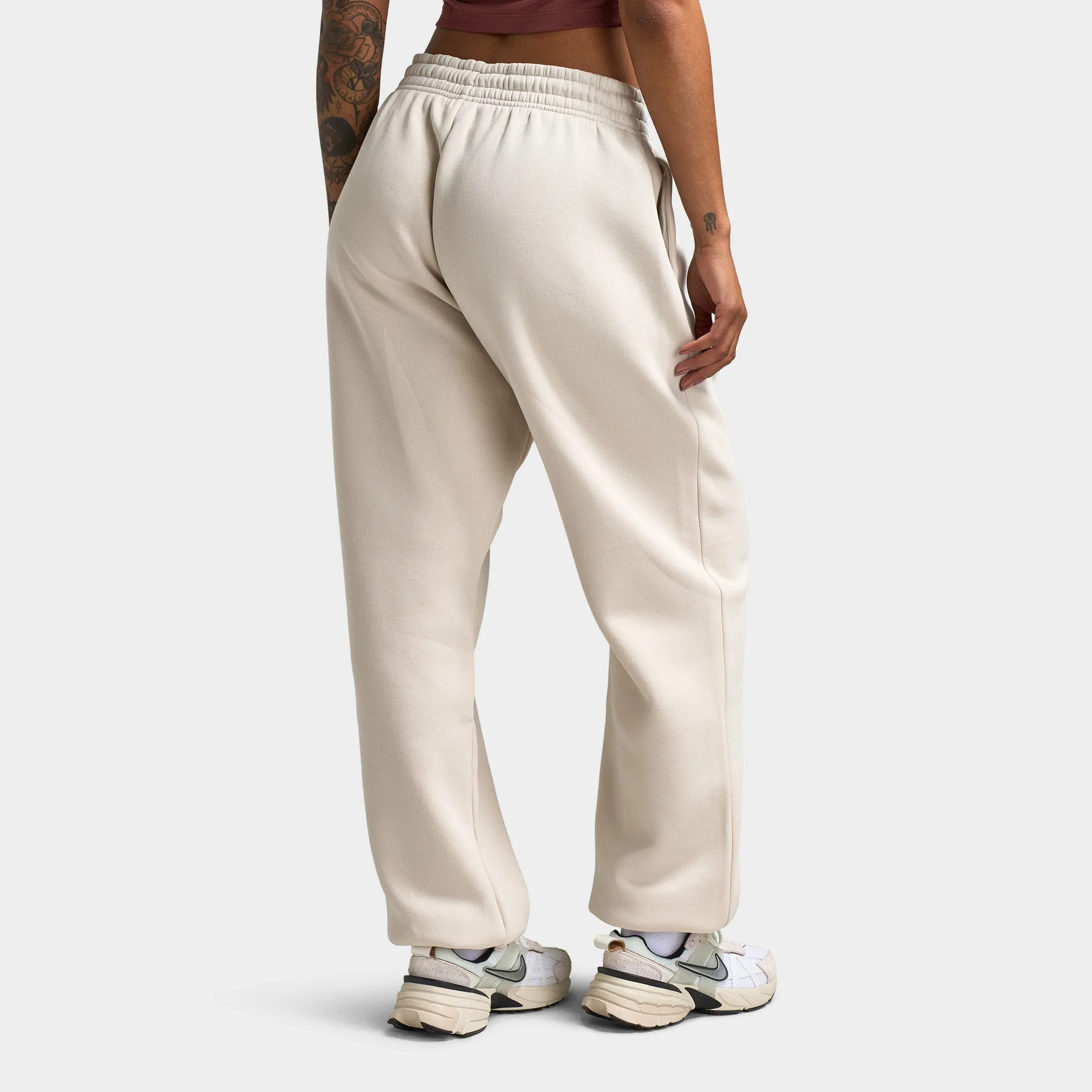Womens Nike Nike Sportswear Women's Phoenix Fleece Oversized Sweatpants Light Orewood Brown / Sail