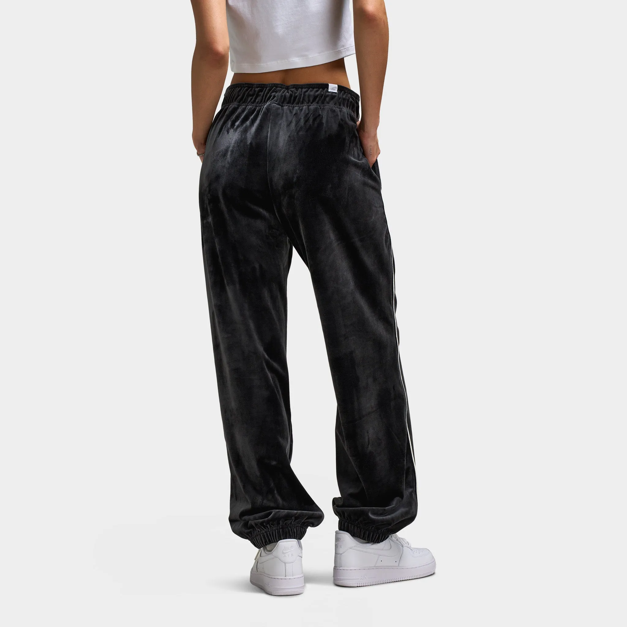 Womens Nike Nike Women's Sportswear Velour Jogger Black / Sail - Sail
