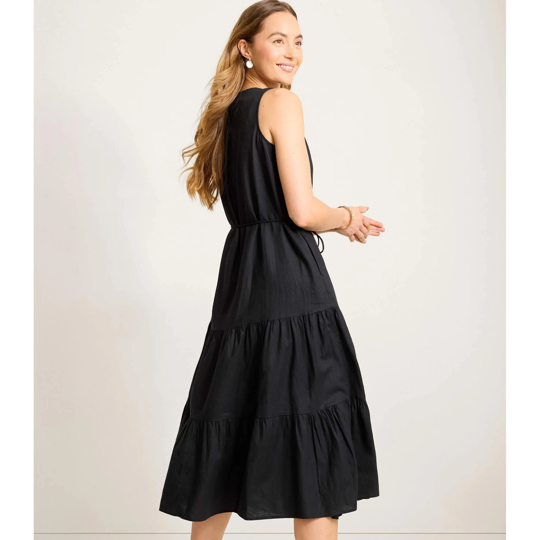 Womens Tommy Bahama Sportswear Tommy Bahama Women's Coastal Tide Sleeveless Sun Dress - Black