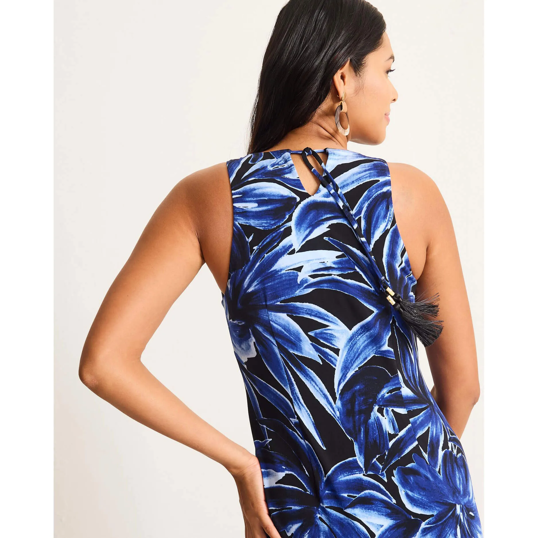 Womens Tommy Bahama Sportswear Tommy Bahama Women's Jasmina Bravo Blooms Maxi Dress - Black